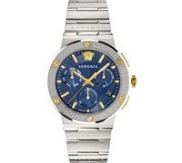 Versace Reloj Greca Logo CHR azul para hombre VEZ900221
