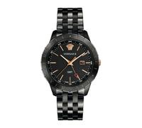 Versace- Reloj hombre correa de acero negro GMT- Accessories- Hombre- Negro- ONE SIZE- Reloj hombre correa de acero negro GMT