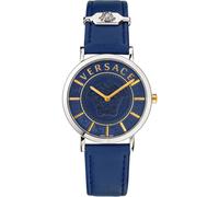 Versace- Reloj Moderno V-Essential Plata Cuero- Accessories- Mujer- Gris- ONE SIZE- Reloj Moderno V-Essential Plata Cuero