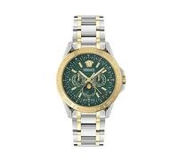 Versace Reloj Multiesfera para para Hombre de Cuarzo Suizo con Correa en Acero Inoxidable VE0K00325