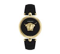 Versace- Reloj Palazzo negro y dorado- Accessories- Mujer- Amarillo- ONE SIZE- Reloj Palazzo negro y dorado