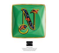 Versace Rosenthal - Holiday Alphabet - N - Tazón Cuadrado Plano 30.48 X 30.48