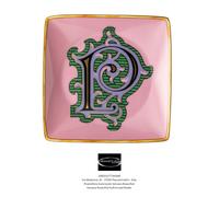 Versace Rosenthal - Holiday Alphabet - P - Taza Cuadrada Plana 12 x 12