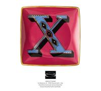 Versace Rosenthal - Holiday Alphabet - X - Tazón Cuadrado Plano 12 Cm X 12 Cm