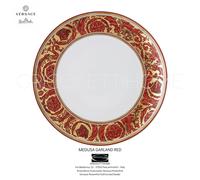 Versace Rosenthal - Medusa Garland Rojo - Plato Plano/Fruta Cm 21 Revendedor