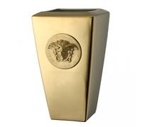 Versace Rosenthal Medusa Gold Jarrón de Flores 24 cm Blanco Oro