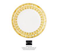 Versace Rosenthal Medusa Rhapsody Platos Plano Oro 28 cm Porcelana