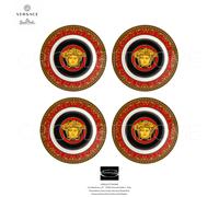 Versace Rosenthal - Medusa Rojo - Set 4 Platos Plan / Pan CM 18-Inch 7.08