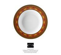 Versace Rosenthal Medusa Rosso Platorio Fondo 22 cm Porcelana
