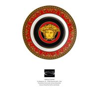 Versace Rosenthal - Plato Plano/Pan CM 18 - Medusa Rojo Ikarus