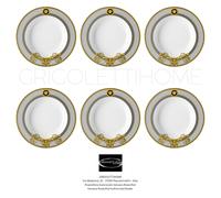 Versace Rosenthal - Prestige Gala - Set 6 Platos plato de sopa CM 22 / Inch 8.66