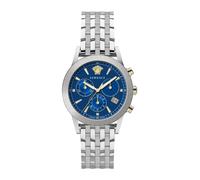 Versace - Sport Tech Acero Inoxidable Esfera Azul Reloj - Accessories - Hombre - Gris - ONE SIZE -