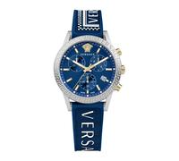 Versace - Sport Tech Cronógrafo Reloj de Goma Azul - Accessories - Mujer - Azul - ONE SIZE -