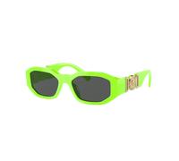 Versace Unisex Sunglass Kids - Color del Marco: Fluo Green, Color de la Lente: Gris Oscuro