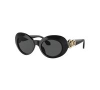 Versace Unisex Sunglass Kids - Color del Marco: Negro, Color de la Lente: Gris Oscuro