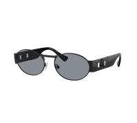 Versace Unisex Sunglass VE2264 - Color del Marco: Negro Mate, Color de la Lente: Gris