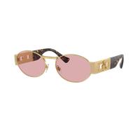 Versace Unisex Sunglass VE2264 - Color del Marco: Oro Mate, Color de la Lente: Violeta Claro