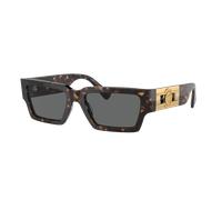 Versace Unisex Sunglass VE4459 - Color del Marco: Habana, Color de la Lente: Gris Oscuro