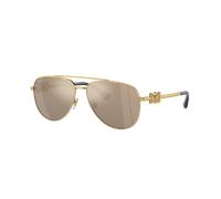 Versace Unisex Sunglass VK2002 Kids - Color del Marco: Oro, Color de la Lente: Marrón Espejado Oro