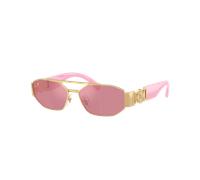 Versace Unisex Sunglass VK2003 - Color del Marco: Oro, Color de la Lente: Espejo rosa