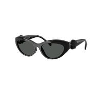Versace Unisex Sunglass VK4005U - Color del Marco: Negro, Color de la Lente: Gris Oscuro