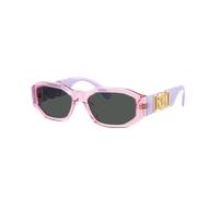 Versace Unisex Sunglass VK4429U - Color del Marco: Lavanda transparente, Color de la Lente: Gris Oscuro