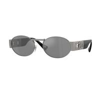 Versace Unisex VE2264 10016G Gafas de sol Metal Gris Gris Redonda Reflejado Espejo