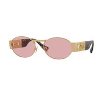 Versace Unisex VE2264 100284 Gafas de sol Metal Oro Violeta Redonda Normal
