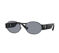 Versace Unisex VE2264 1261/1 Gafas de sol Acero Negro Gris Redonda Normal