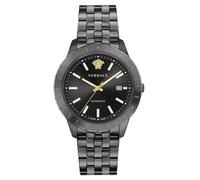 Versace Univers VE2D00621 - Reloj de pulsera para hombre, 43 mm, ventana de fecha, correa de acero inoxidable, Pulsera