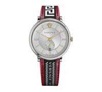 Versace - V-circle Reloj Multifunción de Cuero - Accessories - Hombre - Multicolor - ONE SIZE -