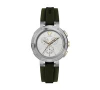 Versace- V-Extreme PRO 46Mm Chrono Pulsera de Silicona- Accessories- Hombre- Gris- ONE SIZE- V-Extreme PRO 46Mm Chrono Pulsera de Silicona