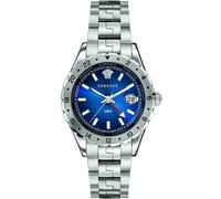 Versace V11010015 Hellenyium GMT Multifunctión Cuarzo Unisex Azul Plata 42mm ...