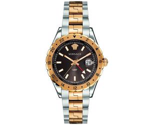 Versace V11040015 Hellenyium GMT Multifunctión Cuarzo Unisex Marrón Plata 42m...