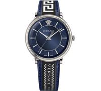 Versace VE5A01121 Reloj de pulsera V-Circle 42mm Cuarzo Unisex Azul Plata 5 ATM