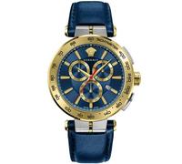 Versace VE6CA0223 Aion Cronógrafo 45mm Chronograph Cuarzo Unisex Azul Plata,...