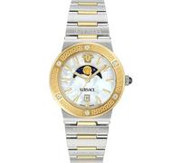 Versace VE7G00524 Greca Logo Moonphase Diamonds 38mm 5ATM Cuarzo Unisex nácar...