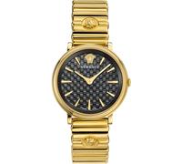 Versace VE8101519 Reloj de pulsera V-Circle 38mm Cuarzo Unisex Negro Oro 5 ATM