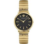 Versace- V-Circle Oro Reloj de Acero Inoxidable- Accessories- Mujer- Amarillo- ONE SIZE- V-Circle Oro Reloj de Acero Inoxidable