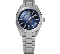 Versace VEAFA0424 Reloj de pulsera V-Code GMT 42mm 5ATM Cuarzo Unisex Azul Plata