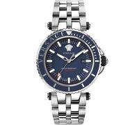 Versace VEAK00418 V-Race Reloj Buceo Cuarzo Unisex Azul Azul, Plata 46mm 20 ATM