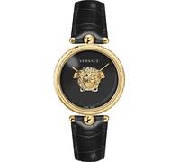 Versace VECO02722 Reloj de pulsera Palazzo 39mm 5ATM Cuarzo Unisex Negro Oro