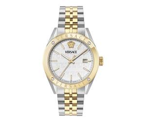 Versace Vekha Athletics VEKHA0625 - Reloj analógico de 3 manecillas de 41 mm con esfera blanca para hombre