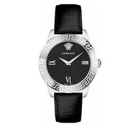 Versace VEVC008 21 - Reloj analógico de Cuarzo para Mujer con Correa de Piel, Plata, Correa
