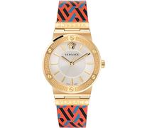 Versace VEVH01521 Reloj de pulsera Greca Logo 38mm 5ATM Cuarzo Unisex Plata Oro