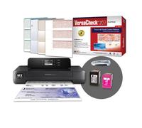 VersaCheck HP Officejet 200 MXE - Impresora de comprobación MICR inalámbrica portátil X9 Platinum para 5 usuarios