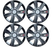 Versaco GTXCARBLK15 - Juego de 4 embellecedores con 7 radios de Color Negro de 15 Pulgadas, Incluye Accesorios e Instrucciones (Idioma español no garantizado)