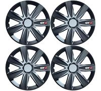 Versaco GTXCARBLK16 - Juego de 4 embellecedores con 7 radios de Color Negro de 16 Pulgadas, Incluye Accesorios e Instrucciones (Idioma español no garantizado)