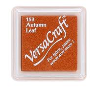 Versacraft Ink vks-153 Stamp Fabric Autumn Leaf Small Cube 25 x 25 mm