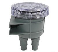 VersaGenius Filtro colador de agua de mar marina para refrigeración del motor de barco, cesta de agua cruda en línea con cubierta giratoria de 1 a 1.5 pulgadas